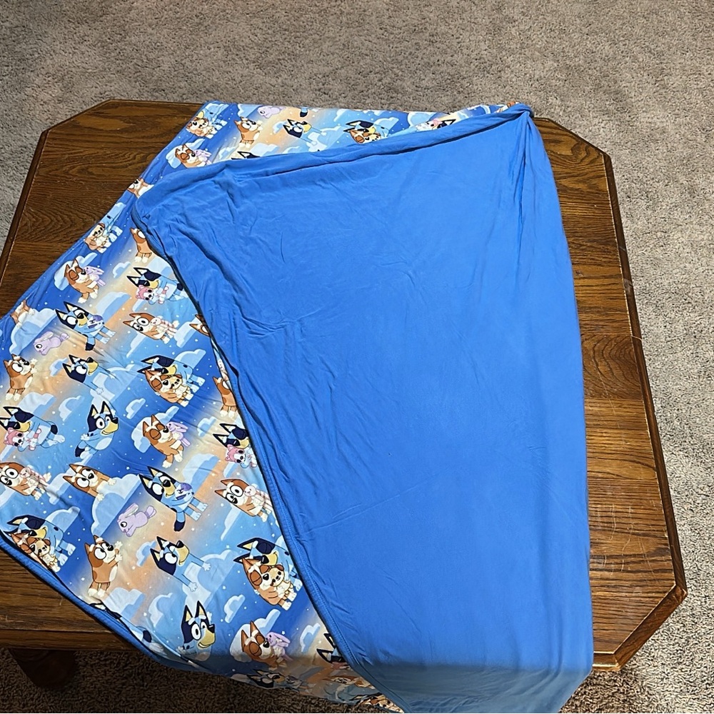 Bluey little sleepies cloud blanket
